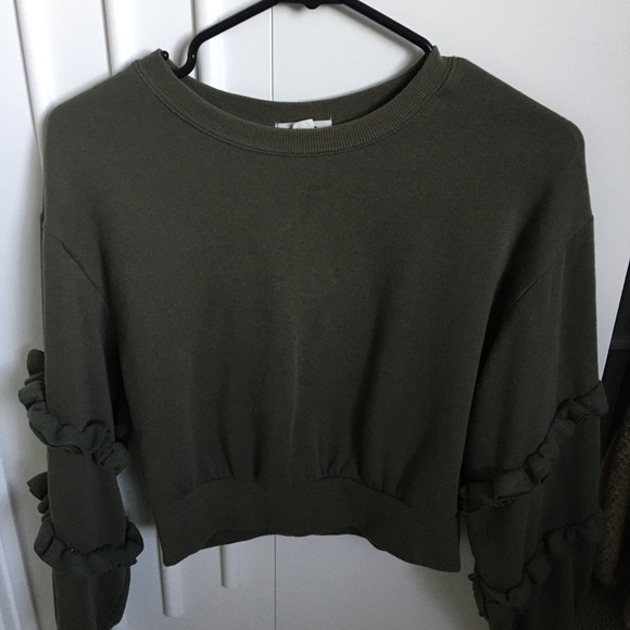 Olive green sweatshirt - Picture 1 of 3